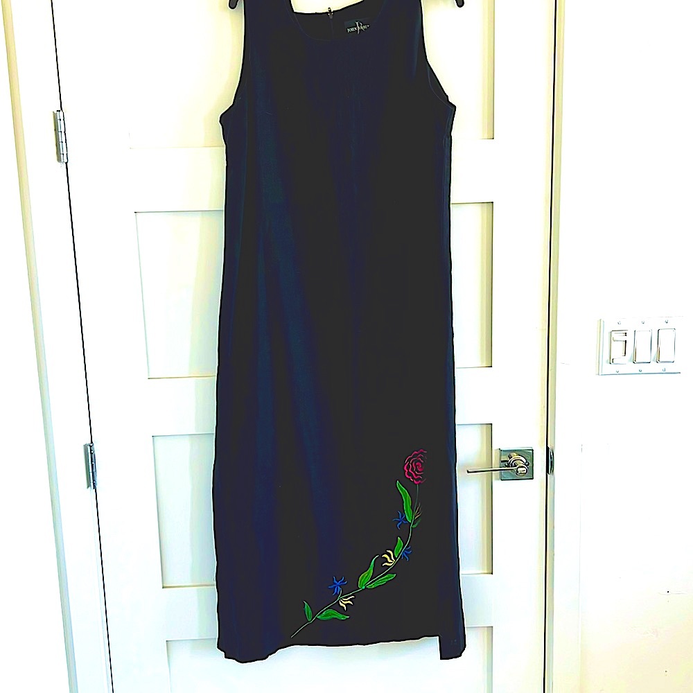 JOHN ROBERTS Linen Summer Dress - Size 14